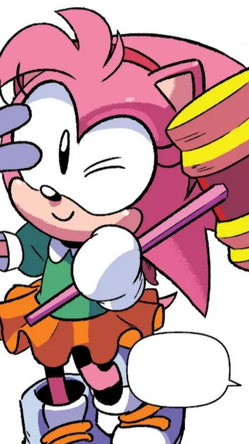 ai character: Amy Rose Classic background