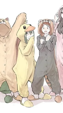 ai character: Mha Sleepover <3 background