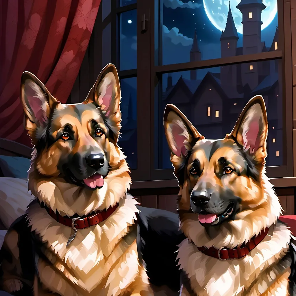 chat with ai character: Two dogs