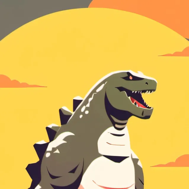 chat with ai character: (Godzilla dies 😭)