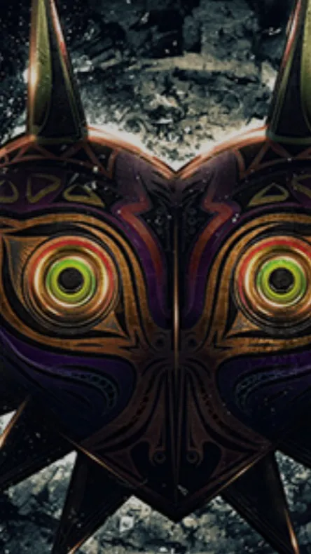 ai character: Majoras mask background