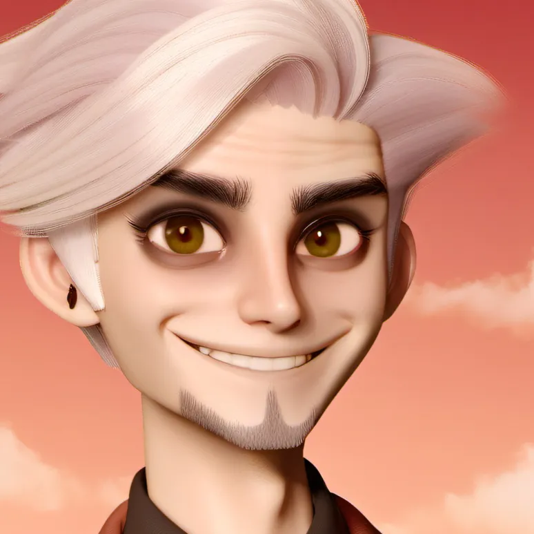 chat with ai character: Creepy man