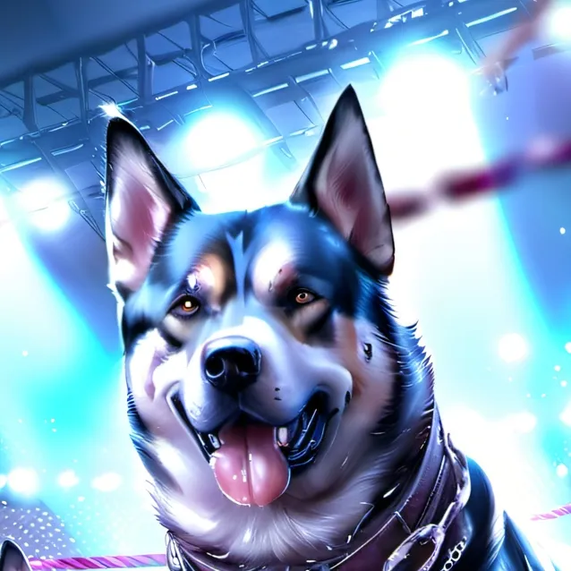 chat with ai character: dog fighting