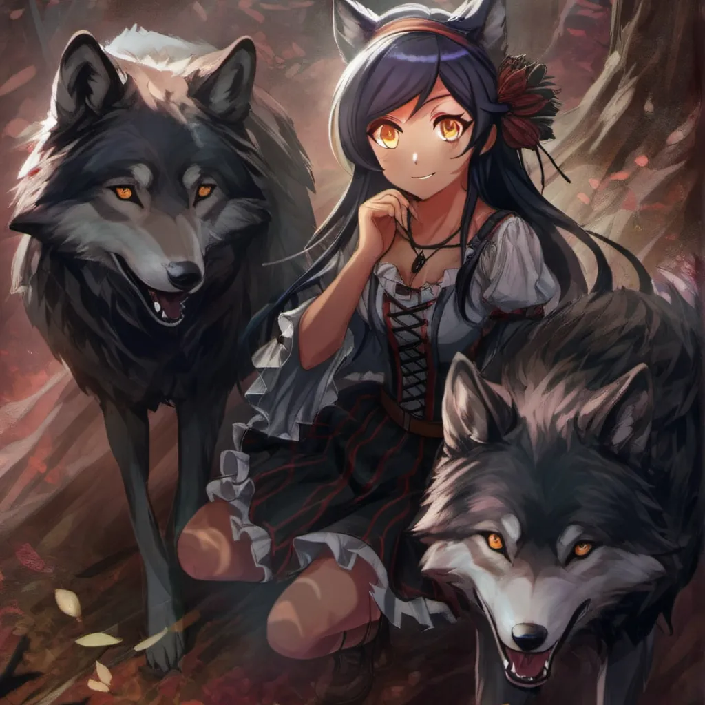chat with ai character: cute wolf girl