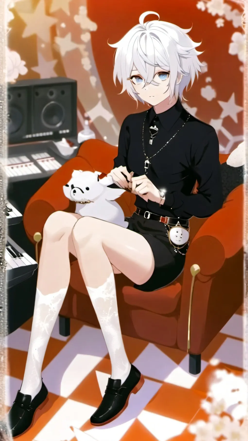 ai character: kay :3 background