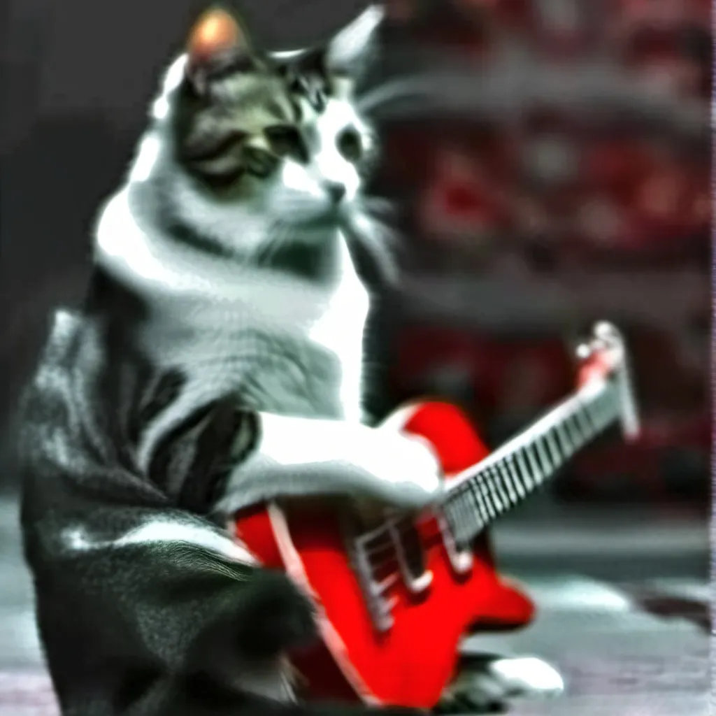 chat with ai character: Guitar Cat