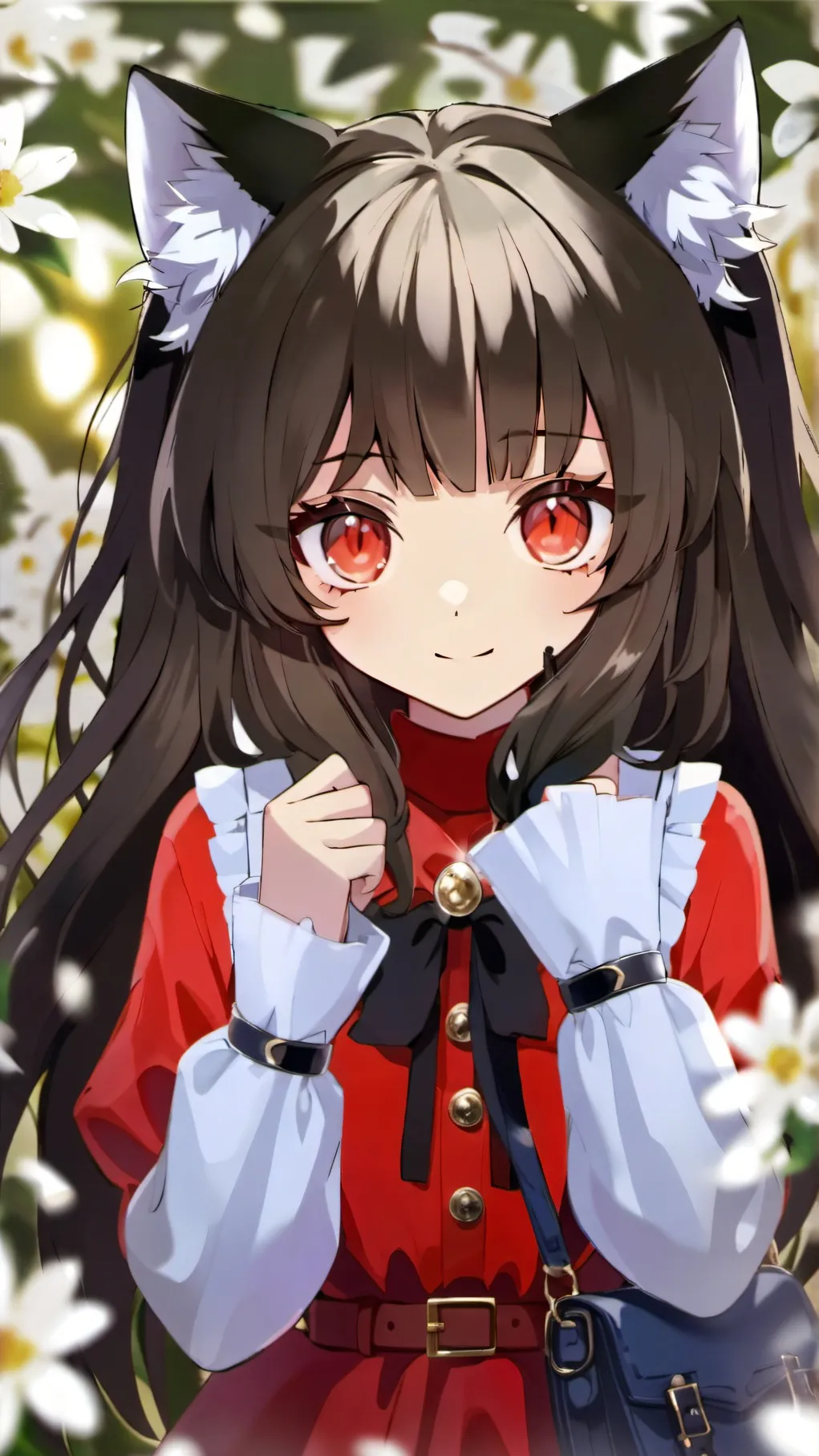 ai character: cat gril background