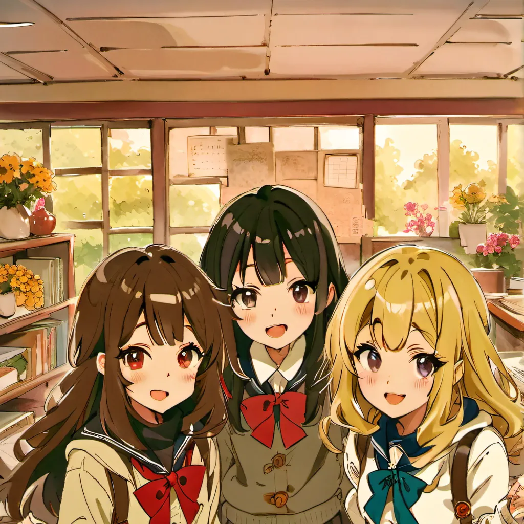 chat with ai character: 3 Popular girls