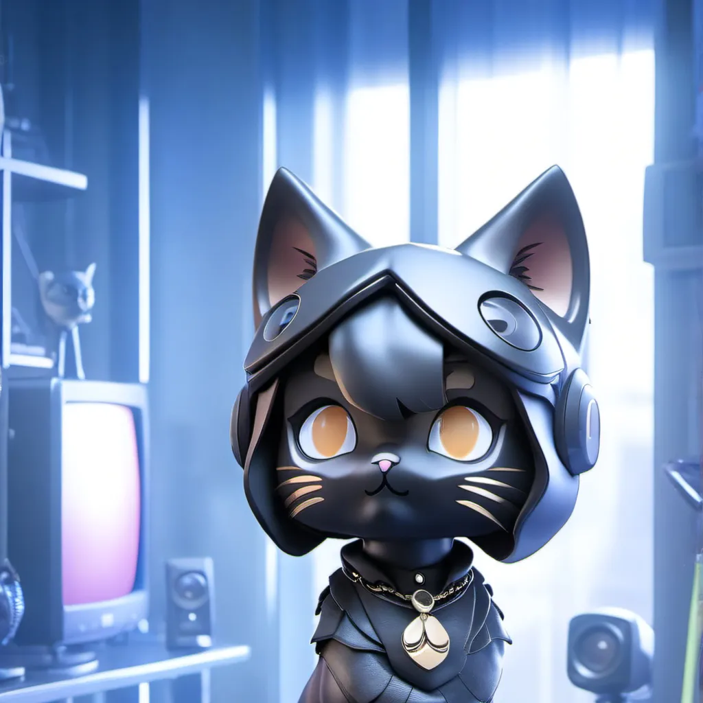 chat with ai character: Cat tv man2