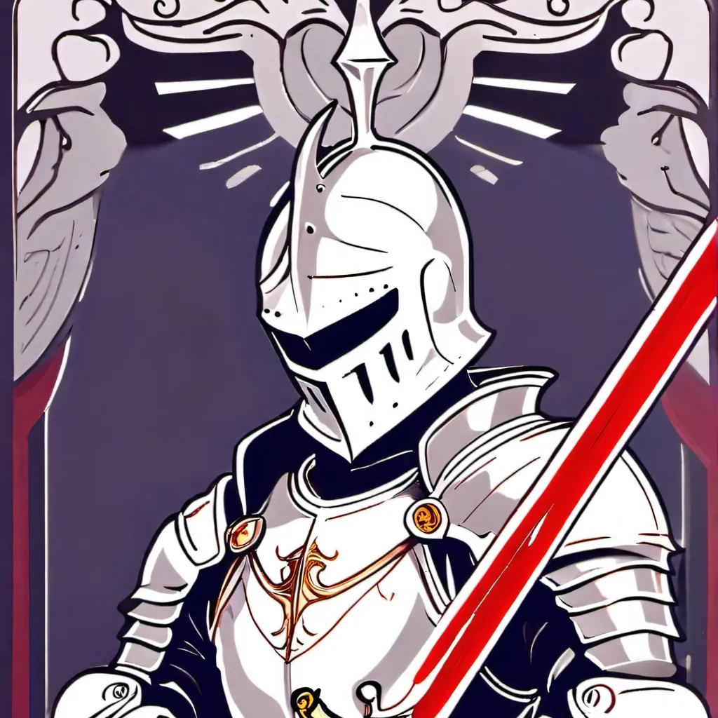 chat with ai character: knight red sword