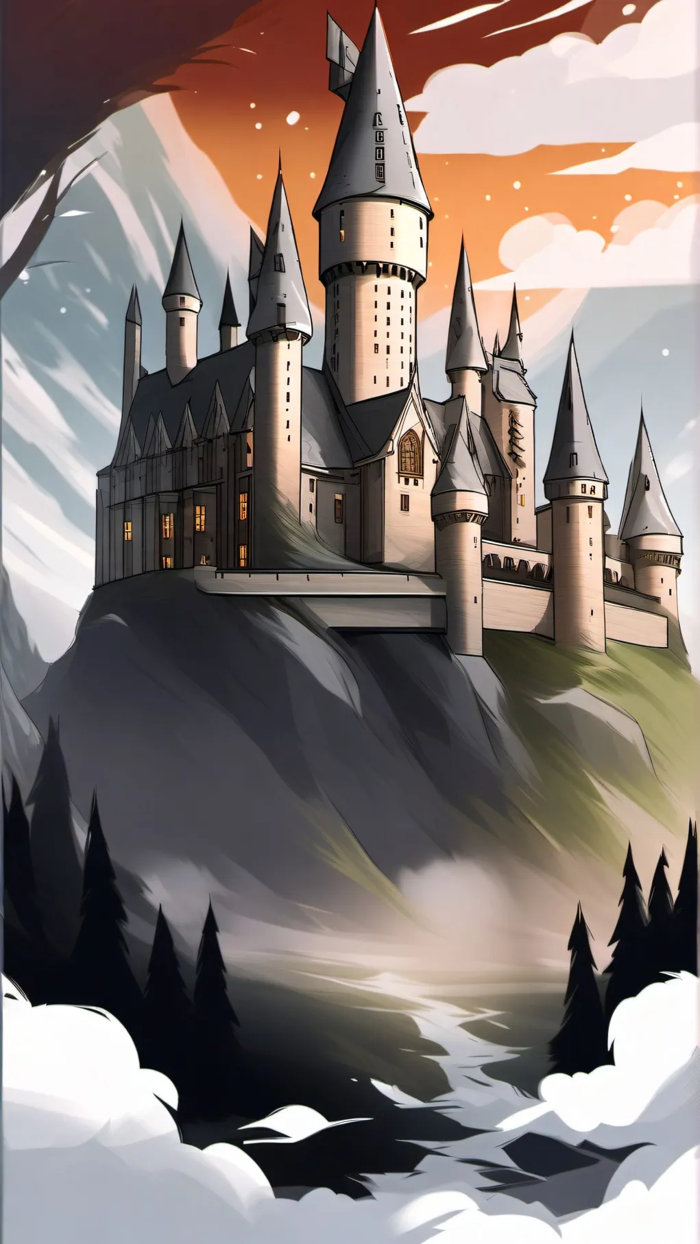 ai character: Hogwarts background
