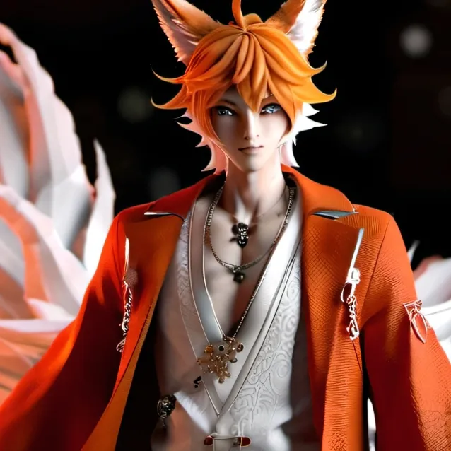 chat with ai character: male kitsune 