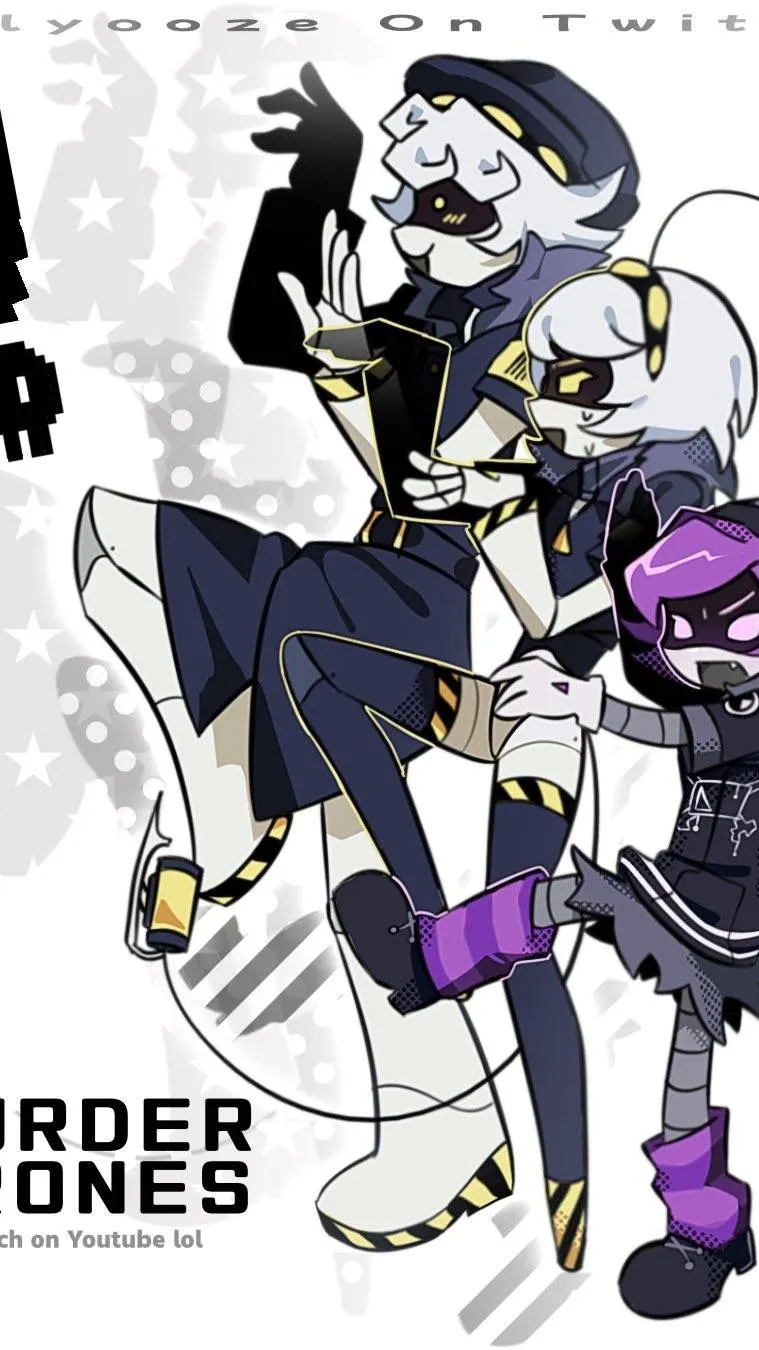 ai character: Murder Drones... background