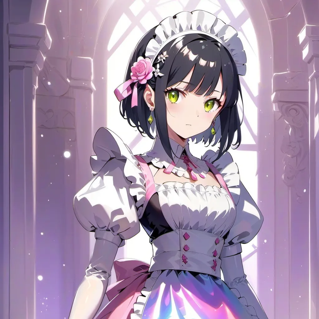 chat with ai character: robot maid