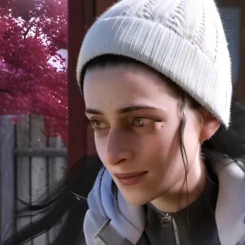 chat with ai character: Girl and dog