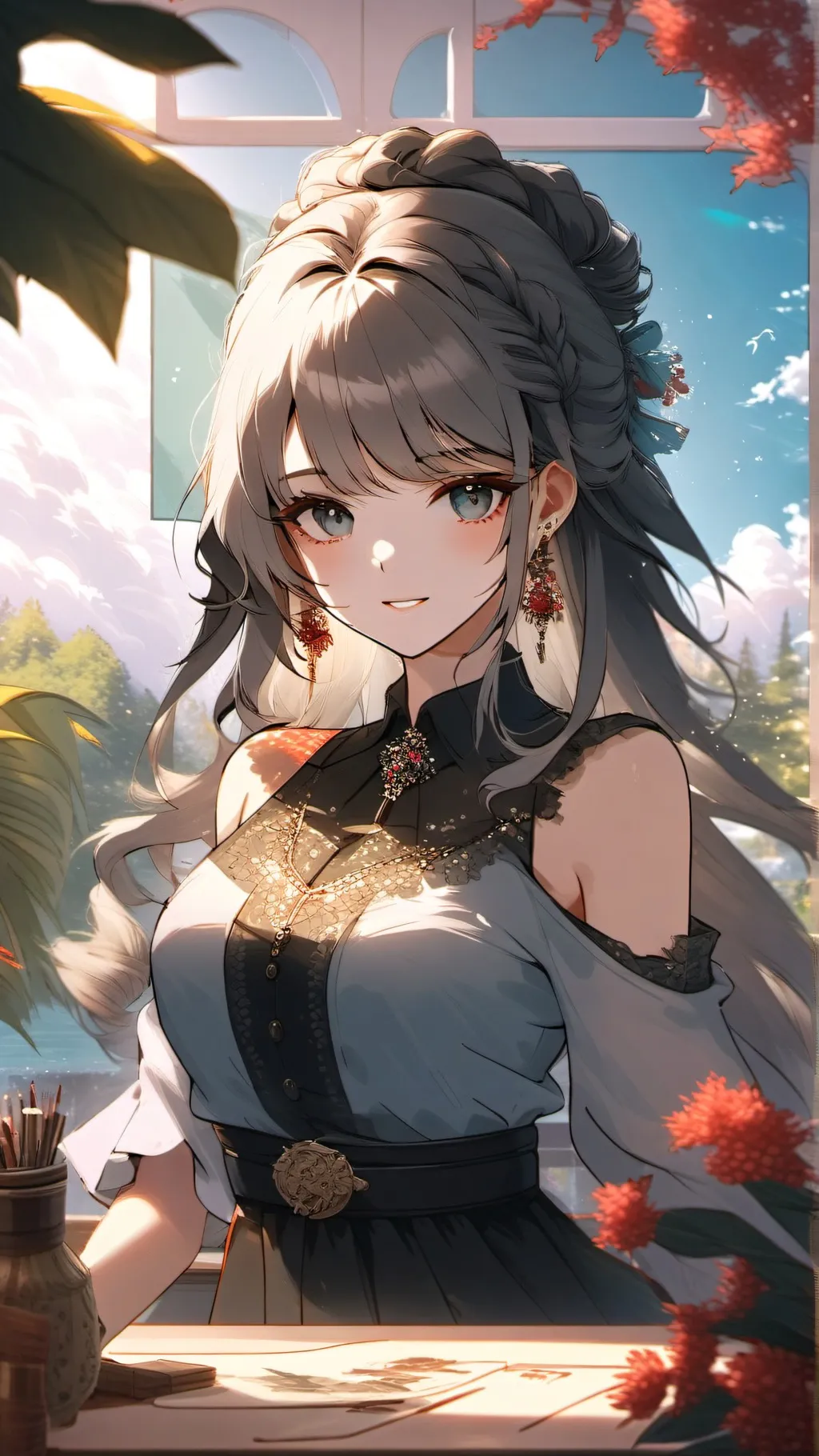 ai character: Easy Luna background