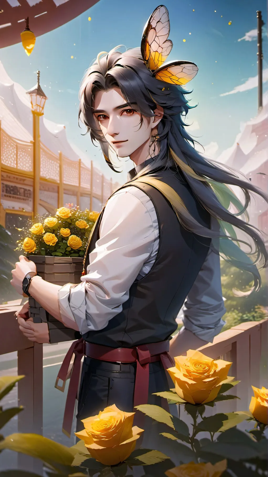 ai character: buzzy  background