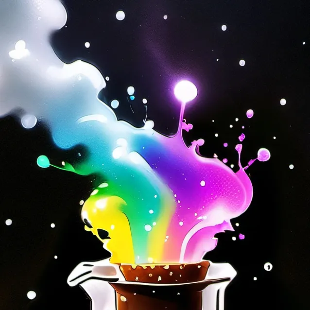 chat with ai character: Rainbow potion