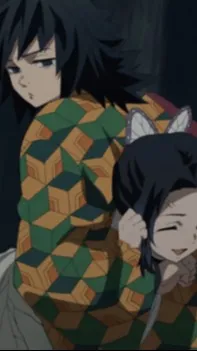 ai character: 💜🖤GiyuShino🖤💜 background