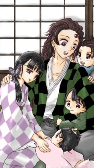 ai character: TanjiroXKanao background