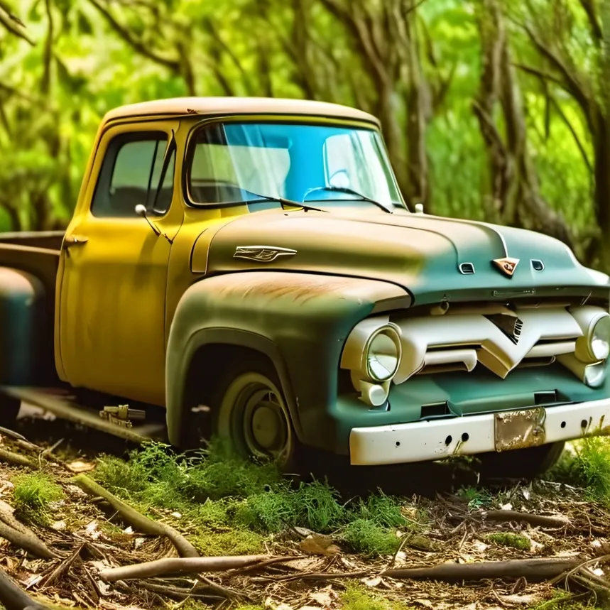 chat with ai character: Ruined Ford F-150