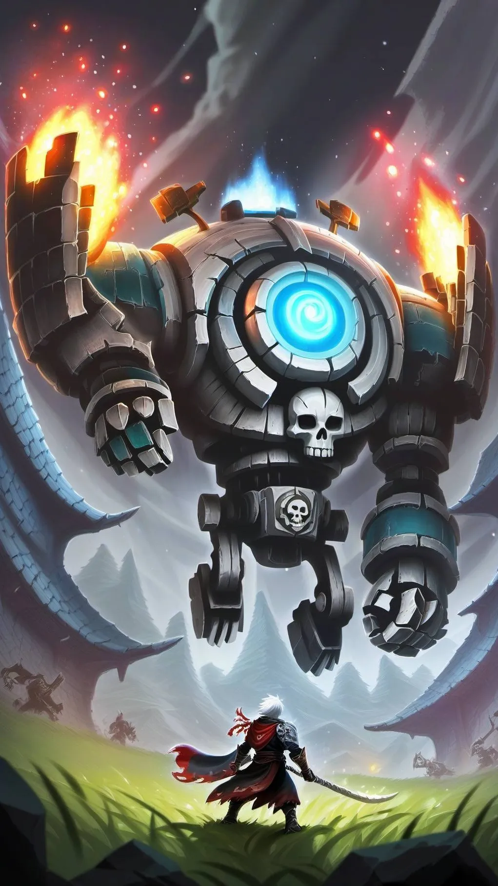 ai character: Boneworld background