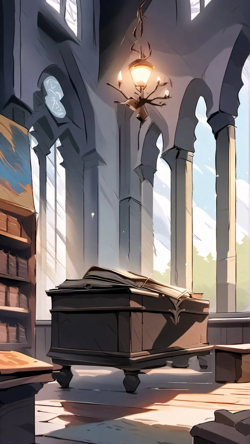 ai character: Hogwarts (again) background