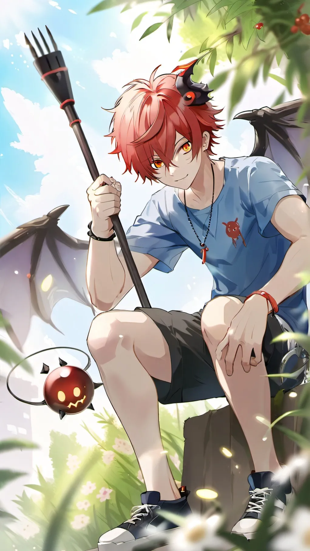 ai character: Jett and Demon background