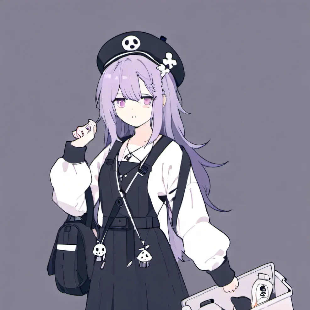 chat with ai character: purple girl