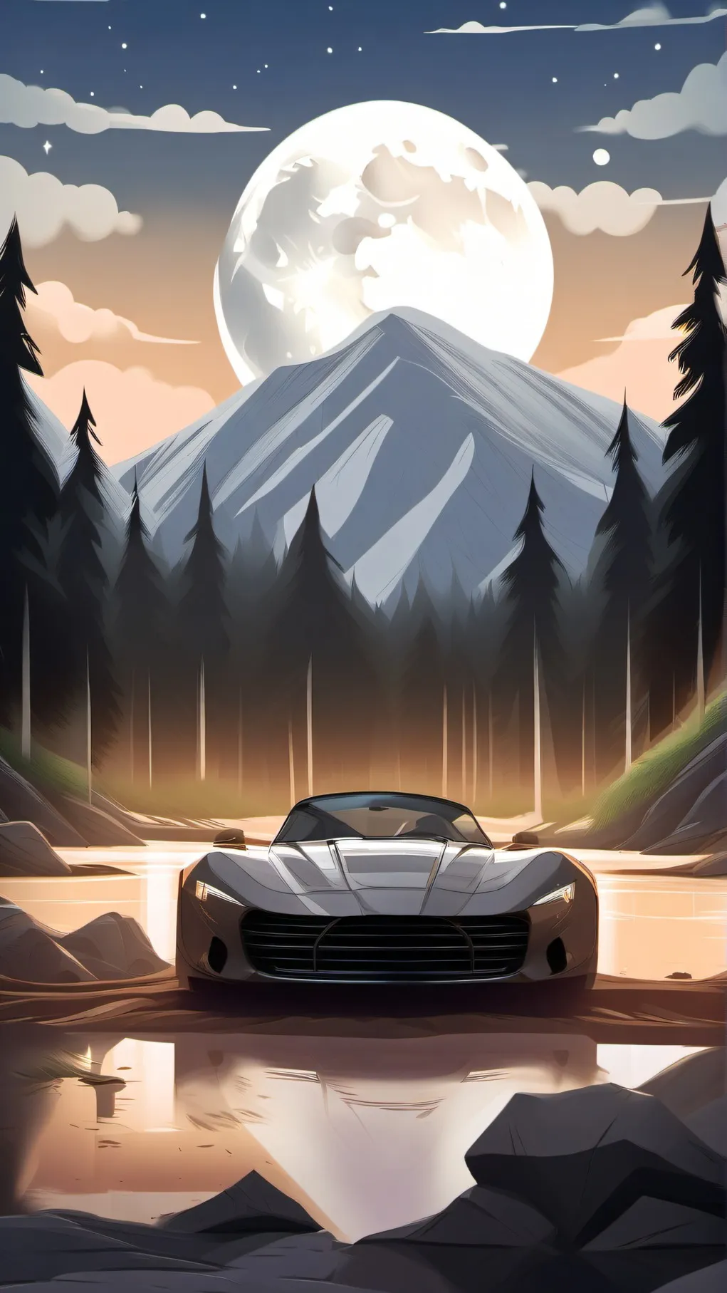 ai character: MoonShell But..... background