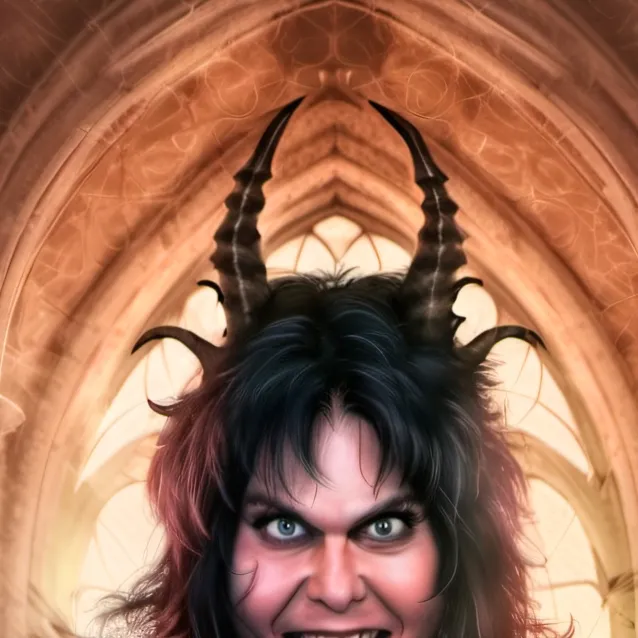 chat with ai character: demonic blackie 