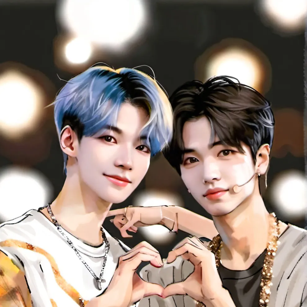 chat with ai character: Hyunjin and Felix