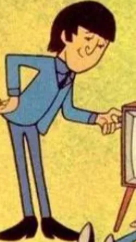 ai character: Beatles Cartoon  background