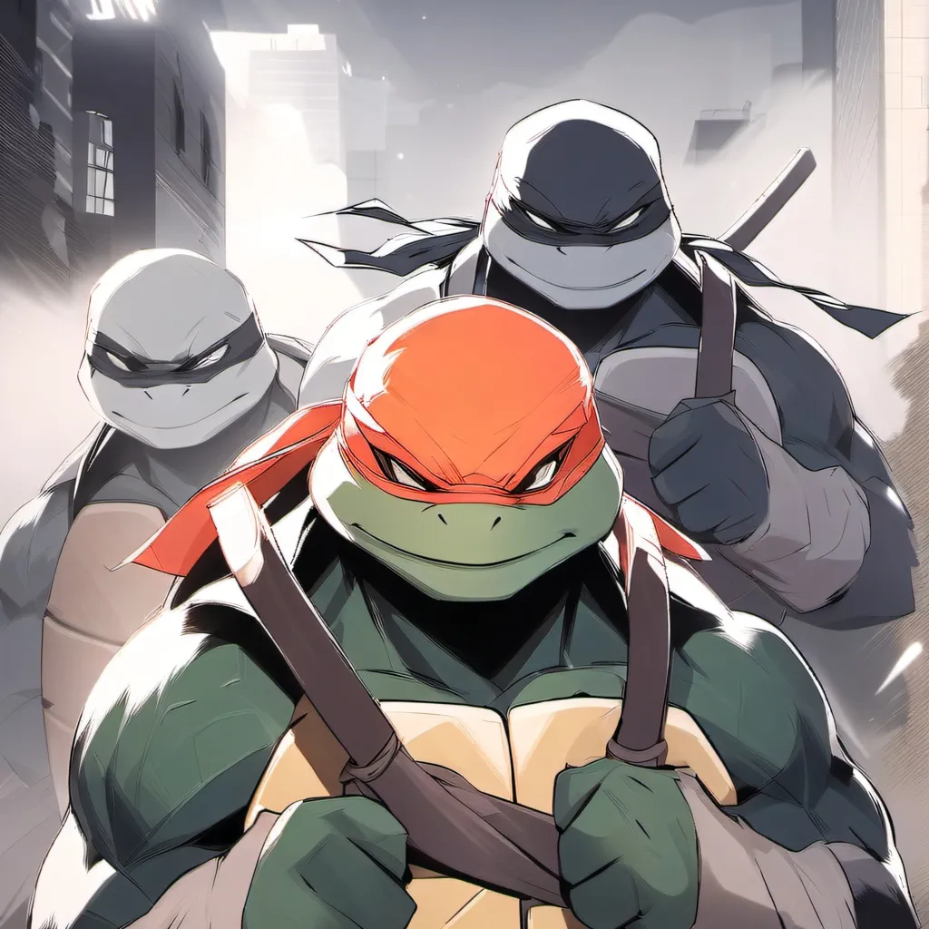 chat with ai character: Ninja turtle story