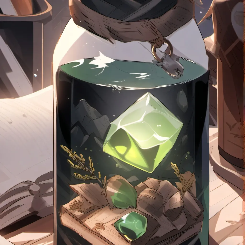 chat with ai character: green potion