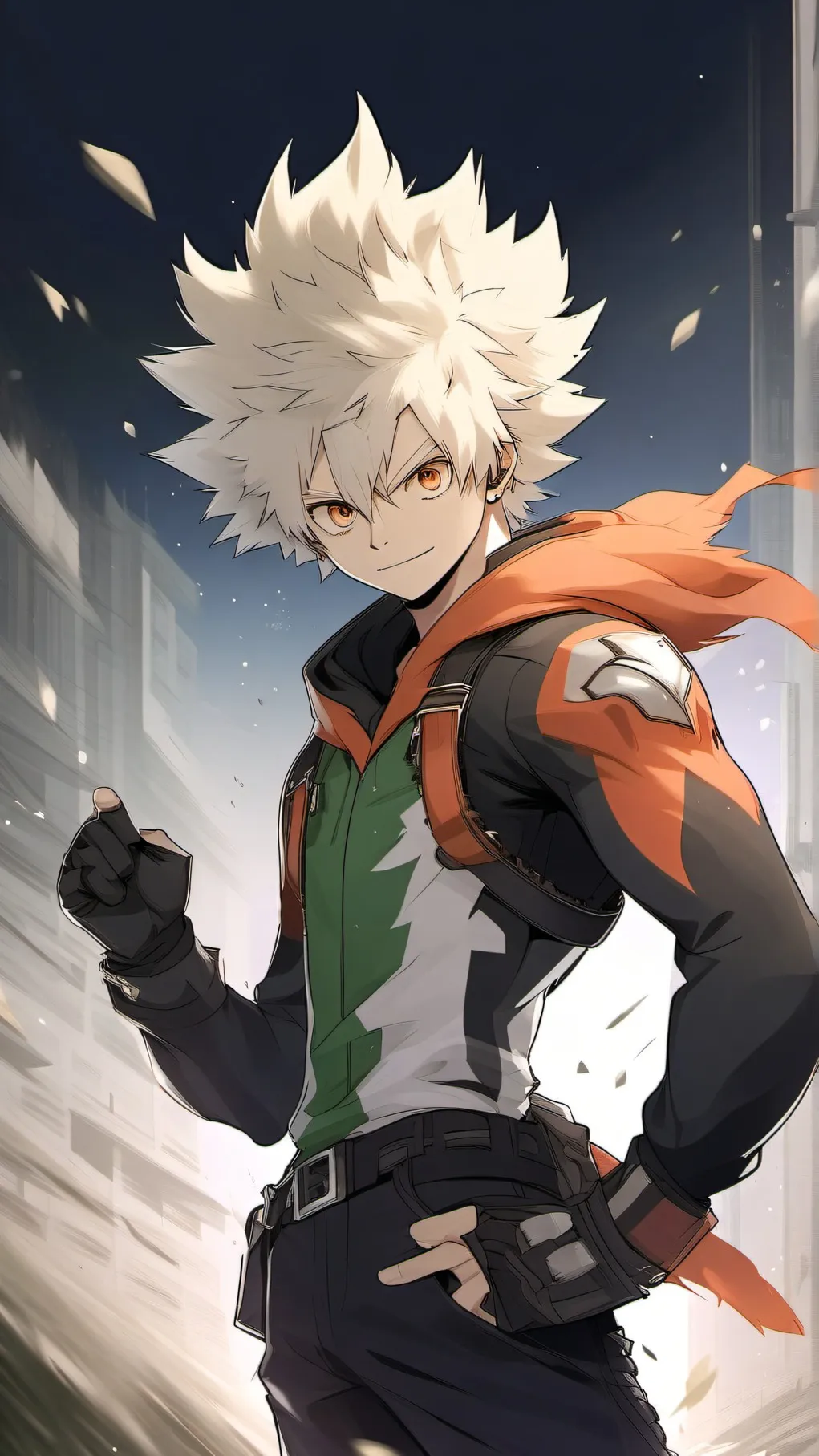 ai character: katsuki bakugo background