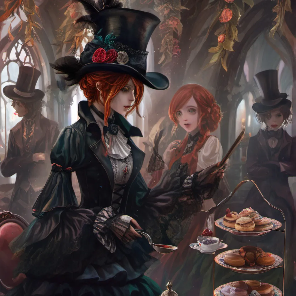 chat with ai character: Cursed tea party