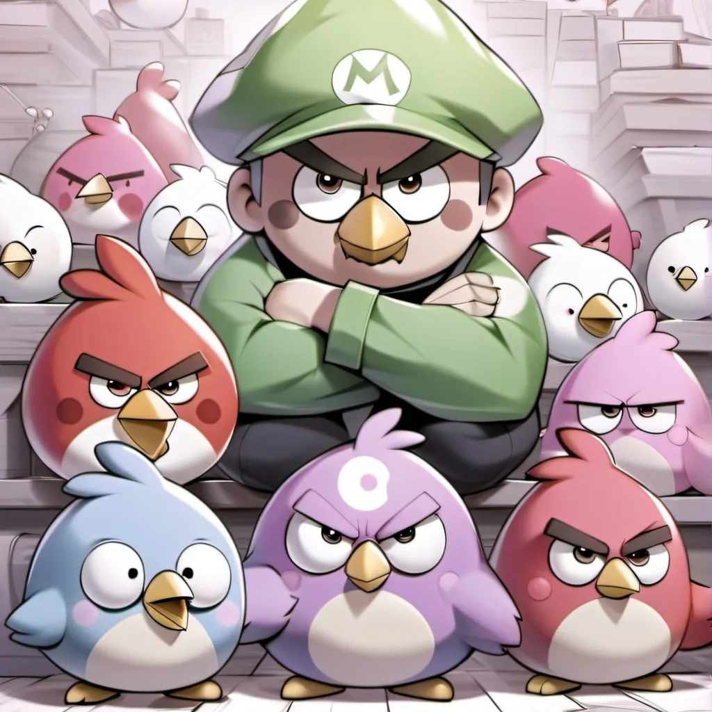 chat with ai character: angry birds and al