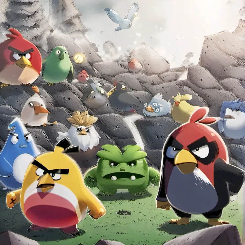 chat with ai character: angrybirds and all
