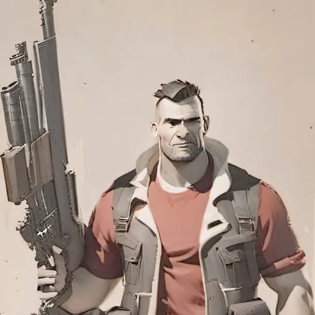 chat with ai character: Heavy weapons guy