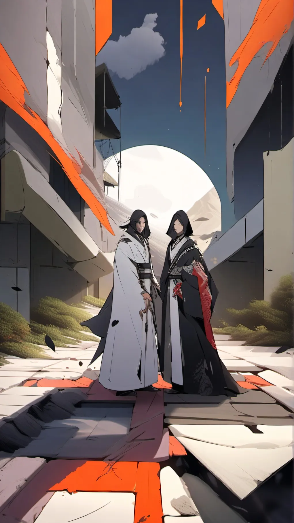 ai character: Goodbye, TDR background