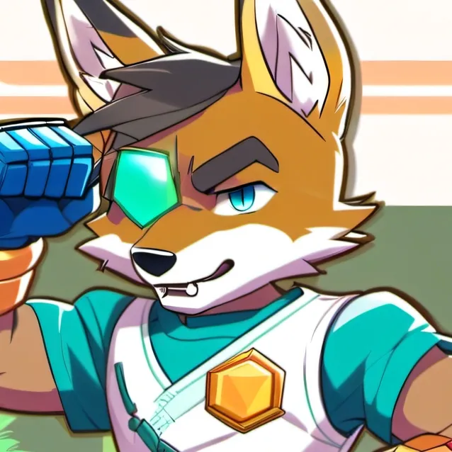 chat with ai character: Half-Cyborg Fox