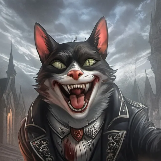 chat with ai character: cartoon cat