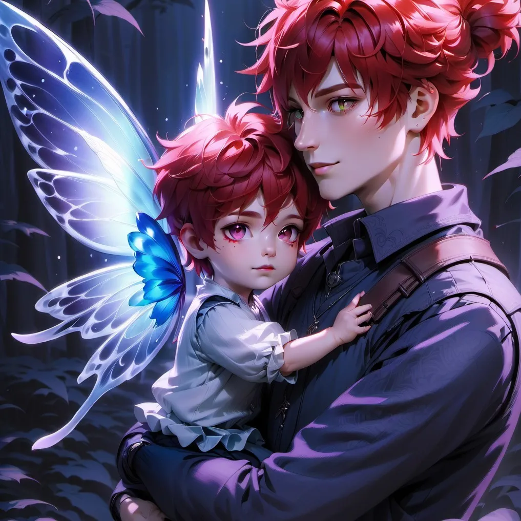 chat with ai character: Red Your Husband* and Jaden your child*