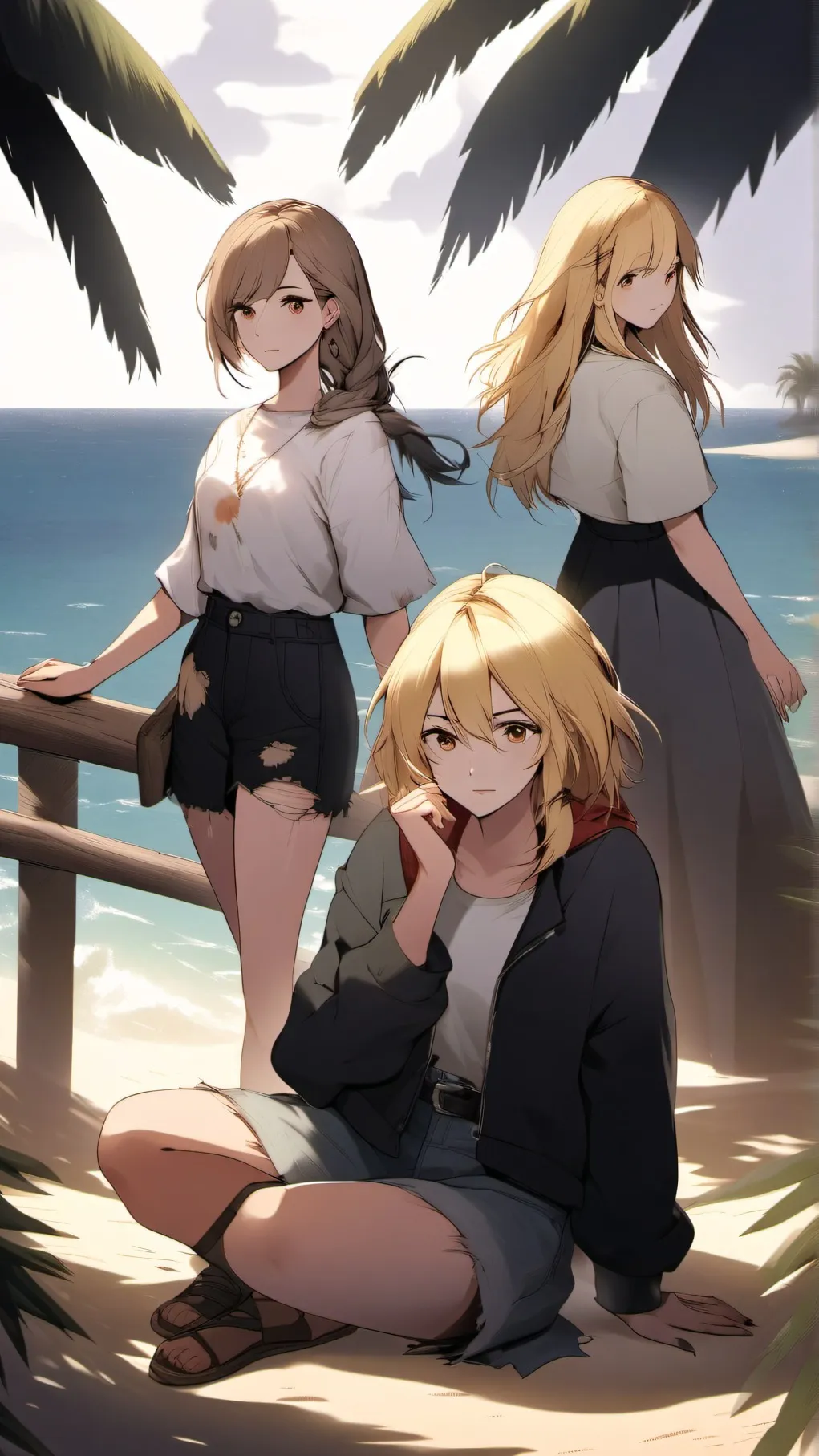 ai character: Stranded background