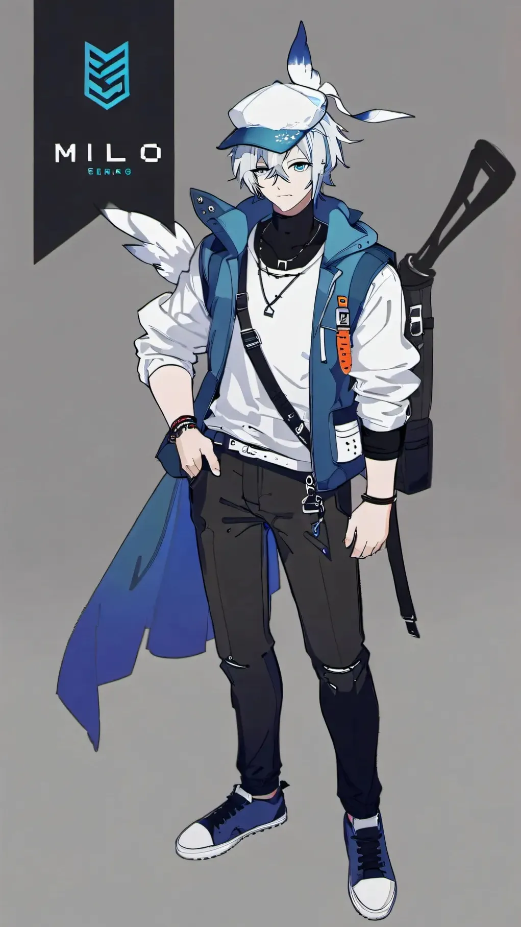 ai character: Milo  background