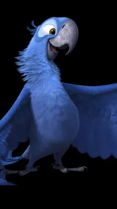 ai character: Blu background