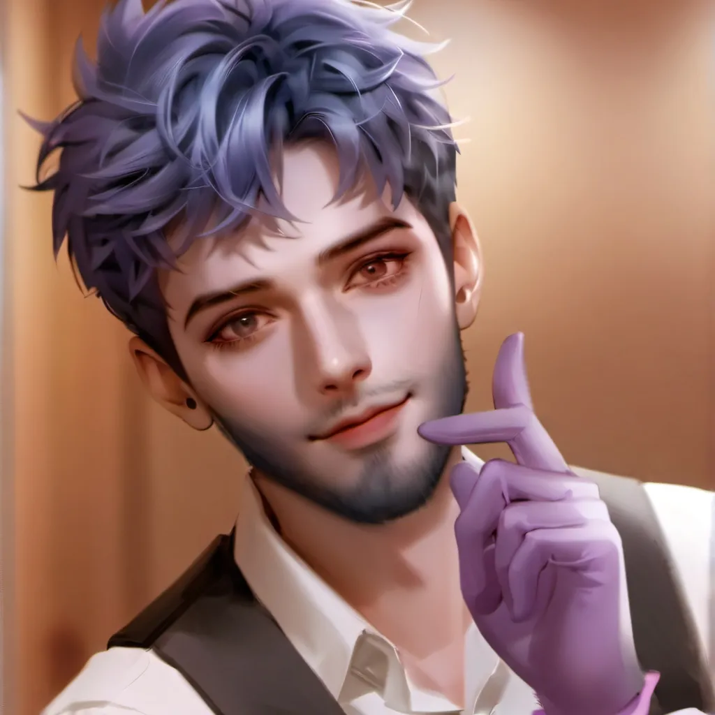 chat with ai character: Purple guy