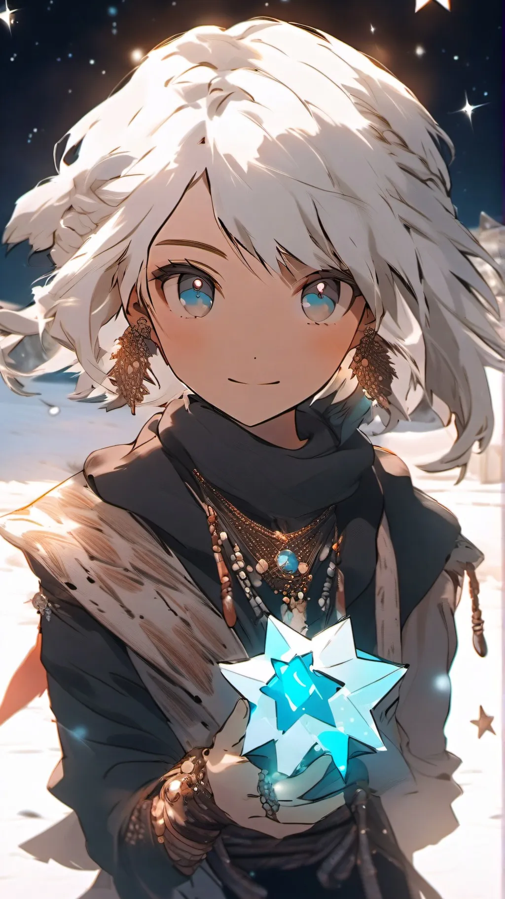 ai character: Wishing in genshin background