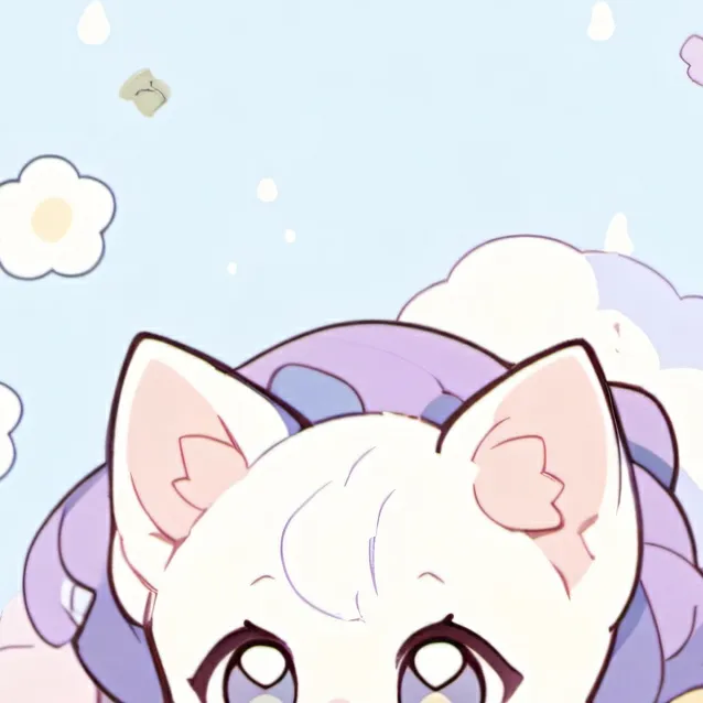 chat with ai character: cute kittens purpl